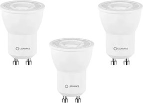 Kit 3 Lâmpadas Mini Dicroica Led 3W 6500K Branco