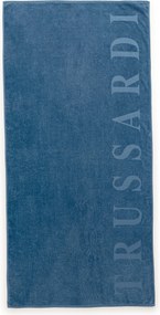 Toalha de Praia Trussardi 100% Algodão Levanto - Azzurro Capri  Azzurro Capri