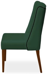 Kit 2 Cadeiras de Jantar Lecce Veludo Verde Bandeira