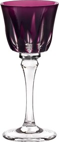 Taça de Cristal Mozart Basic Lapidado Artesanal para Licor 60ml Ametista