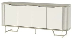 Buffet Albany Tampo Off White Fosco Base Champanhe 180cm - 71065 Sun house