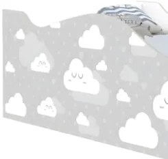 Cama Solteiro Infantil Baixa Para Colchão 188x88cm Nuvens K06 - Mpozen