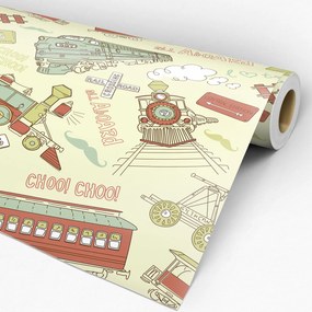 Papel de Parede infantil trem