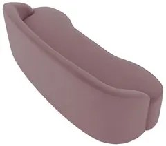 Sofá 2 Lugares para Sala de Estar Living 150cm Theo D06 Veludo Rosa -