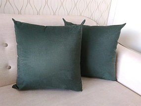 2 Capas Almofada Veludo Verde Musgo  50x50cm