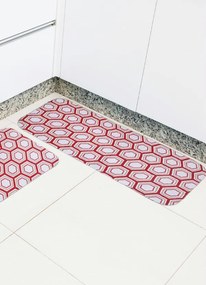 Tapete de Cozinha Tapetes Junior Vermelho