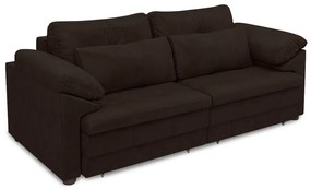 Sofá Retrátil Elétrico Sala de Estar Nolan Bipartido 215cm Conforto Premium em Couro Marrom Manchado G58 - Gran Belo