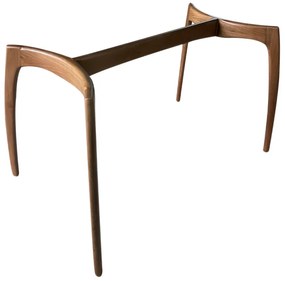 Base Design para Mesa de Jantar 6 Lugares Madeira Eucalipto Design Retrô