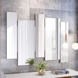 Espelho Decorativo Para Sala de Jantar 136m Vinci Off White N02 - Mpoz