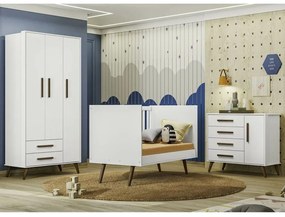 Berço Mini Cama Retrô Encanto Branco - Loja Sheep - Branco