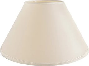 Cupula Tecido Bege Boca Larga 23Cm
