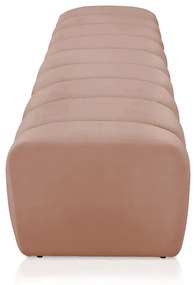 Calçadeira Olivia Casal 140 cm Veludo - D'Rossi - Rose