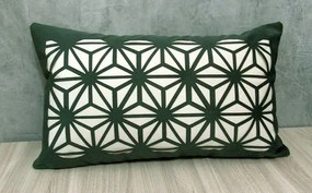 Capa Almofada Corte a Laser Provence Spin Verde 30x50cm