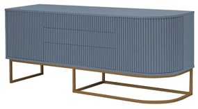 Aparador Miami - Blue c/ Detalhes Dourado Soleil  Kleiner