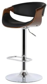 Banqueta Nicole Base Disco Cor Preta - 31679 Sun House
