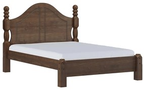 Cama de Casal Madeira Maciça Naipe Café G74 - Gran Belo