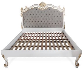 Cama Versalhes Estofada Detalhes em Capitonê Design de Luxo Peça Artesanal