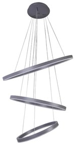 Pendente Led Metal E Aluminio 100W 3000K Danza - CINZA