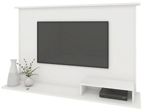 Painel Para TV Até 47" 1 Nicho 2 Prateleiras Premium Branco