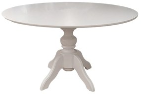 Mesa de Jantar Redonda Slim Munique - Branco Kleiner