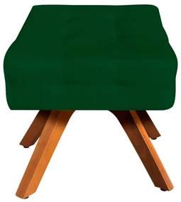 Puff Banqueta Decorativo Giratório MM30 Kit 2 Elisa Suede D03 - D'Rossi - Verde