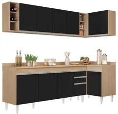 Armário de Cozinha Modulado de Canto Esquerdo 5 Peças CP53 Balcão com