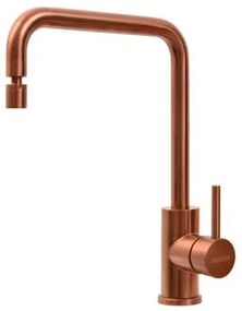 Misturador Monocomando Tramontina Angolare em Aço Inox Rose Gold com Bica Articulada com revestimento PVD
