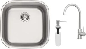 Cuba Tramontina Aria Maxi 40 BS 40x40cm Inox com Monocomando e Dosador