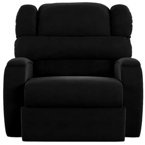 Poltrona do Papai Sala de Cinema Reclinável Kylie Manual Veludo Preto G23