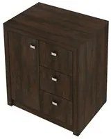 Armário 03 Gavetas e 01 Porta para Home Office ME4111 Rústico - Tecno