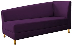 Recamier Valéria 140cm Lado Esquerdo Suede Roxo - ADJ Decor