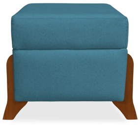 Puff Decorativo Micaela Linho Azul
