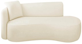 Divã Recamier Suíça Curvo Sala Recepção 150cm Ld Bouclé