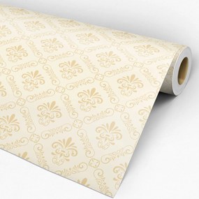 Papel de parede adesivo arabesco creme