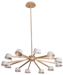 Pendente Led Metal Aluminio 63W 3000K Copo - CHAMPAGNE