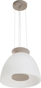 Pendente Led Metal Vidro Fendi 16,5w 500lm 2700k Nova