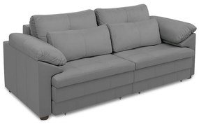 Sofá Retrátil Elétrico Sala de Estar Nolan Bipartido 175cm Conforto Premium em Couro Cinza G58 - Gran Belo
