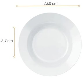 Prato Fundos Opaline Menu