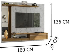 Painel Denver Carrara/Cinamomo – Bechara Móveis