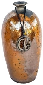 Vaso decorativo de cerâmica 07x22 - Raku Alto Brilho Kleiner