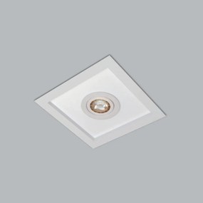 Luminária De Embutir Magnum Quadrado 38X38X10Cm 4L E27 + 01 Ar70 | Usi... (MR-T - Marrom Texturizado)