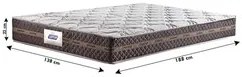 Colchão Box Casal 138cm Molas Ensacadas Bonnel Flora Marrom Floral - G