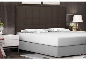 Cabeceira Verona Para Cama Box Solteiro 90 cm Suede Café - D'Rossi