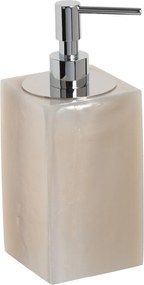 Porta Sabonete Líquido em Resina – Sottile Casa  Madrepérola - Cromado