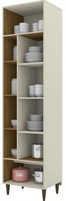 Paneleiro Cozinha Armário 1 Porta 6 Prateleiras MDF