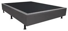 Base Box para Cama Viúva 128x188cm Liz S05 Sintético Cinza - Mpozenato