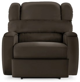 Poltrona do Papai Sala de Cinema Reclinável Kylie Power Touch Massagem USB PU Marrom G23