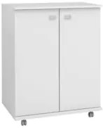 Balcão Cozinha 61cm com Rodízios BL3300 Branco - Tecno Mobili