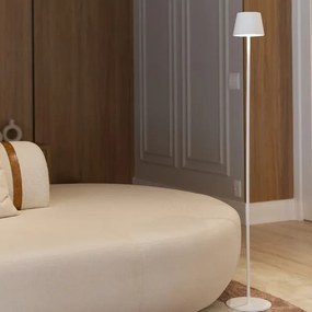 Luminária De Piso Led Dimerizável 4w 3000k Battery - BRANCO