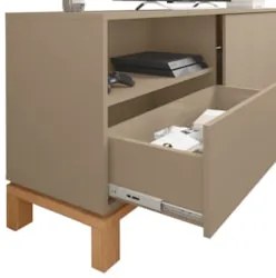 Rack Bancada Para TV 55 Pol 150cm Lucca Areia/Freijó C01 - Mpozenato